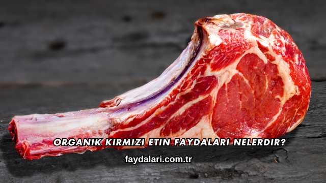 Organik Kırmızı Etin Faydaları Nelerdir?