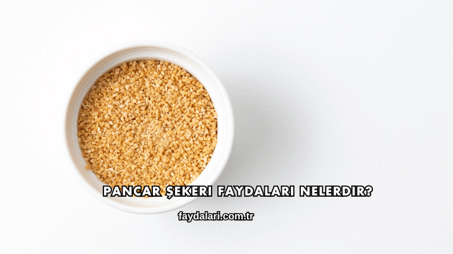 Pancar Şekeri Faydaları Nelerdir?