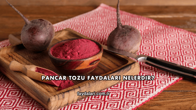 Pancar Tozu Faydaları Nelerdir?