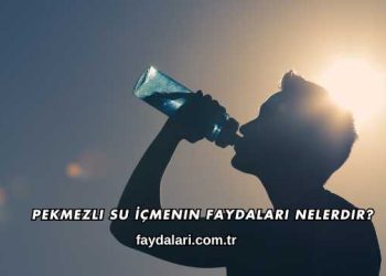 Pekmezli Su İçmenin Faydaları Nelerdir?