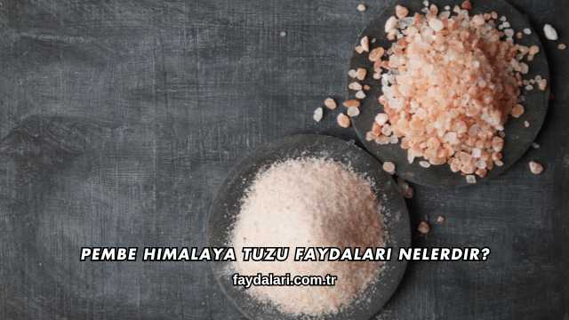 Pembe Himalaya Tuzu Faydaları Nelerdir?