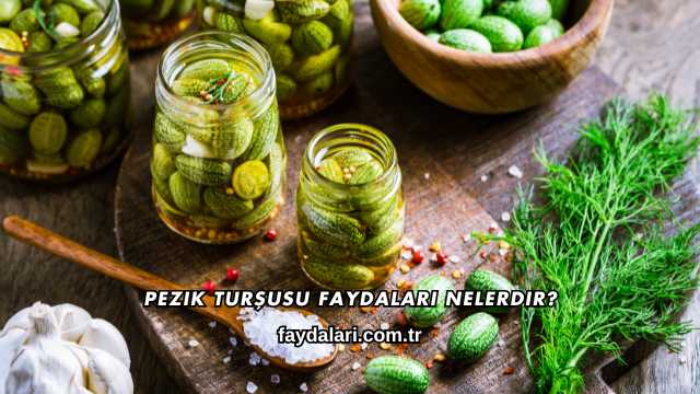 Pezik Turşusu Faydaları Nelerdir?