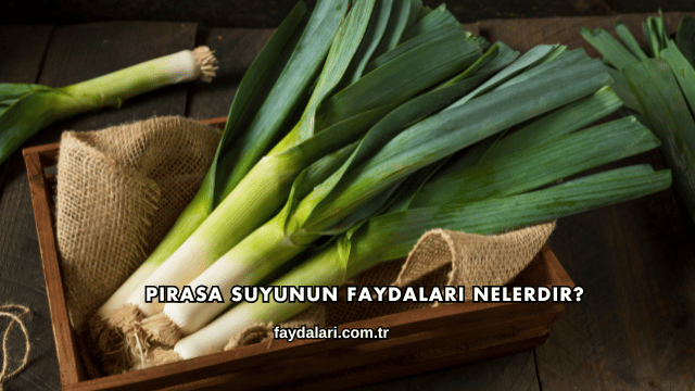 Pırasa Suyunun Faydaları Nelerdir?