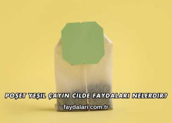 Poşet Yeşil Çayın Cilde Faydaları Nelerdir?