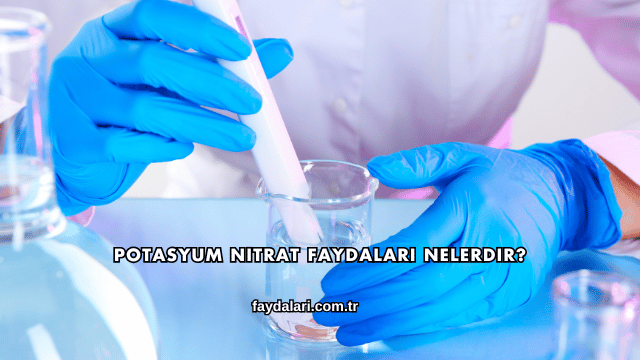 Potasyum Nitrat Faydaları Nelerdir?