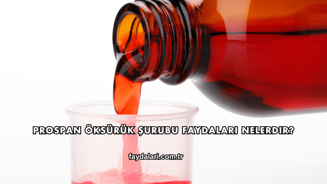 Prospan Öksürük Şurubu Faydaları Nelerdir?