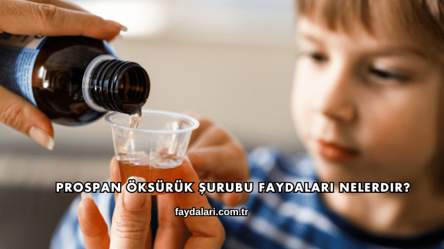 Prospan Öksürük Şurubu Faydaları Nelerdir?