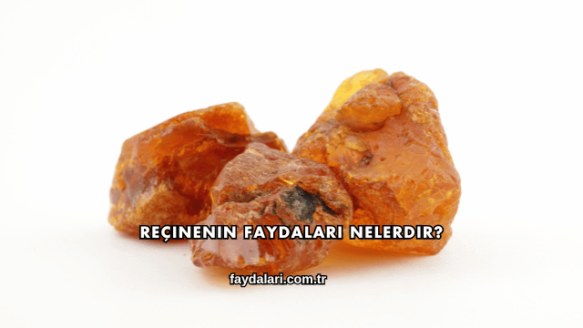 Reçinenin Faydaları Nelerdir?