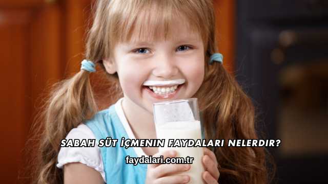 Sabah Süt İçmenin Faydaları Nelerdir?