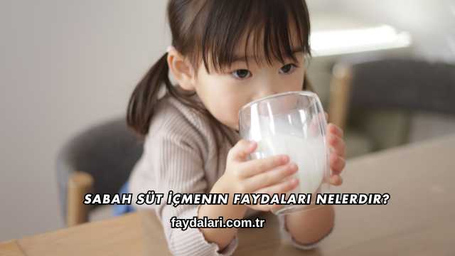 Sabah Süt İçmenin Faydaları Nelerdir?