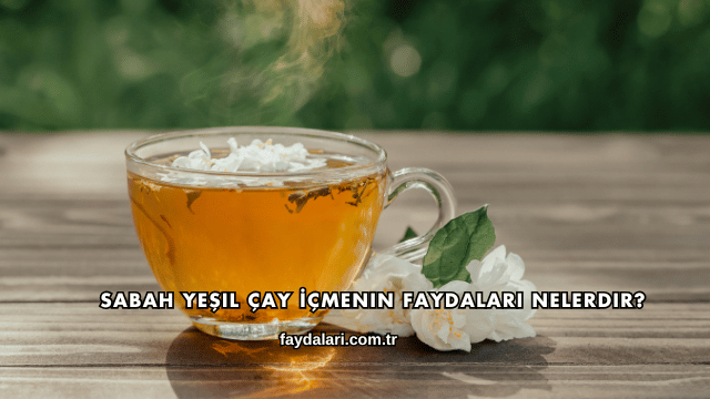 Sabah Yeşil Çay İçmenin Faydaları Nelerdir?