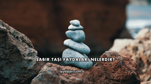 Sabır Taşı Faydaları Nelerdir?