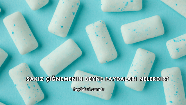 Sakız Çiğnemenin Beyne Faydaları Nelerdir?