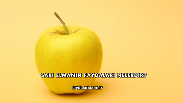 Sarı Elmanın Faydaları Nelerdir?
