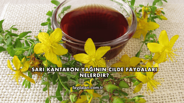 Sarı Kantaron Yağının Cilde Faydaları Nelerdir?