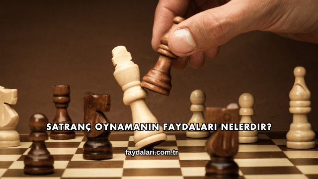Satranç Oynamanın Faydaları Nelerdir?