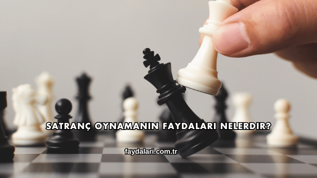 Satranç Oynamanın Faydaları Nelerdir?