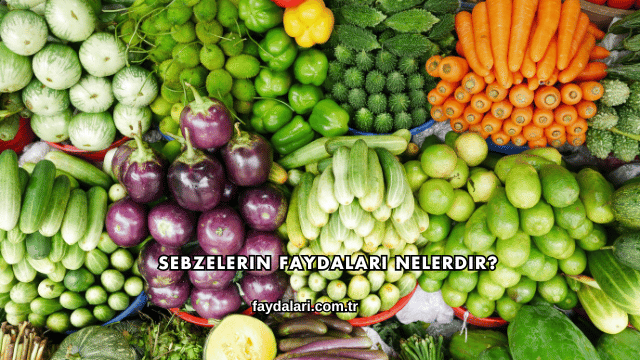 Sebzelerin Faydaları Nelerdir?