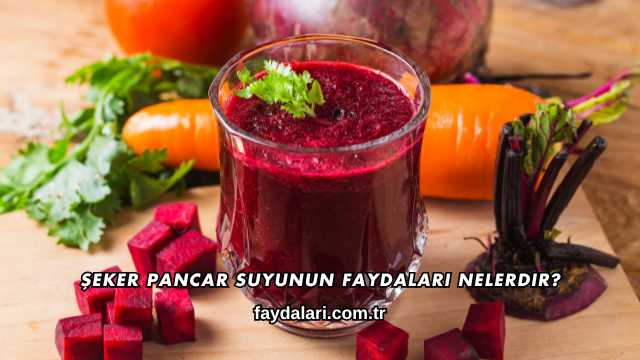 Şeker Pancar Suyunun Faydaları Nelerdir?Şeker Pancar Suyunun Faydaları Nelerdir?