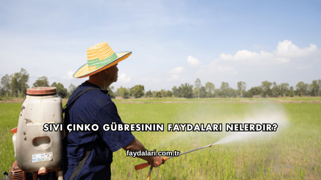 Sıvı Çinko Gübresinin Faydaları Nelerdir?
