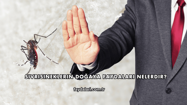 Sivrisineklerin Doğaya Faydaları Nelerdir?
