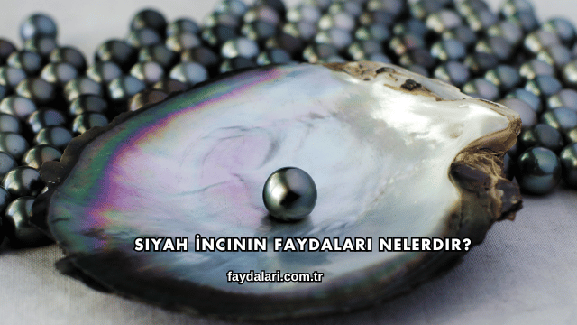 Siyah İncinin Faydaları Nelerdir?