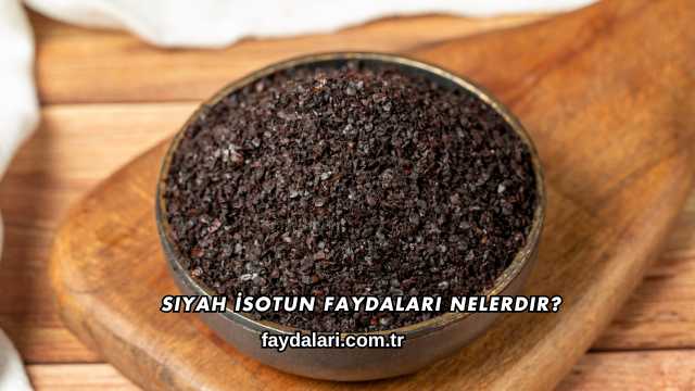 Siyah İsotun Faydaları Nelerdir?