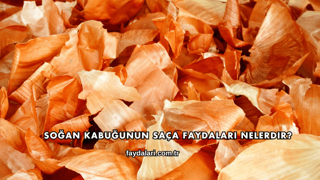 Soğan Kabuğunun Saça Faydaları Nelerdir?