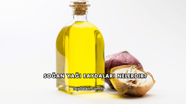 Soğan Yağı Faydaları Nelerdir?