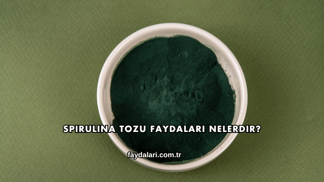 Spirulina Tozu Faydaları Nelerdir?