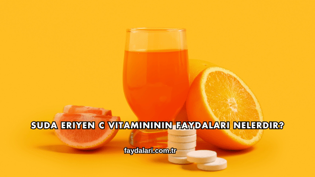 Suda Eriyen C Vitamininin Faydaları Nelerdir?