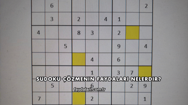 Sudoku Çözmenin Faydaları Nelerdir?
