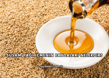 Susam Yağı İçmenin Faydaları Nelerdir?