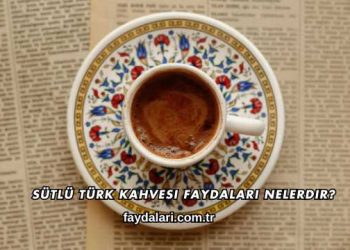 Sütlü Türk Kahvesi Faydaları Nelerdir?