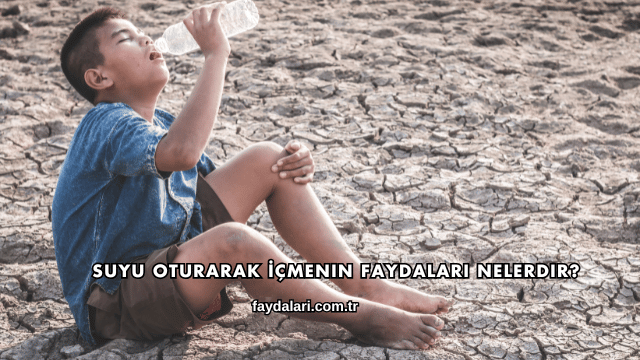 Suyu Oturarak İçmenin Faydaları Nelerdir?