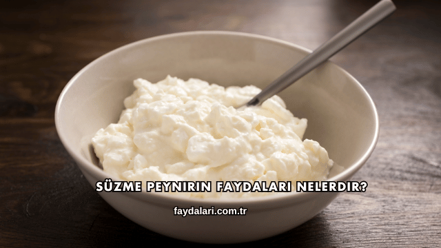Süzme Peynirin Faydaları Nelerdir?