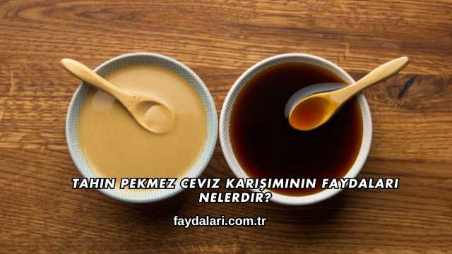 Tahin Pekmez Ceviz Karışımının Faydaları Nelerdir?