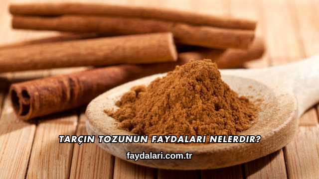 Tarçın Tozunun Faydaları Nelerdir?