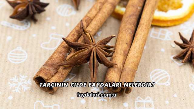 Tarçının Cilde Faydaları Nelerdir?