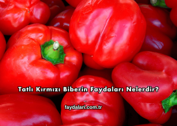 Tatlı Kırmızı Biberin Faydaları Nelerdir?