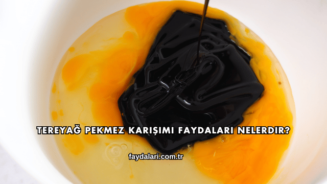 Tereyağ Pekmez Karışımı Faydaları Nelerdir?