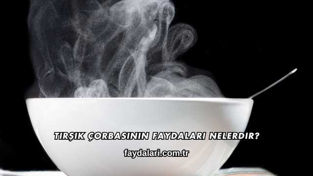 Tirşik Çorbasının Faydaları Nelerdir?