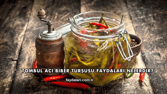 Tombul Acı Biber Turşusu Faydaları Nelerdir?