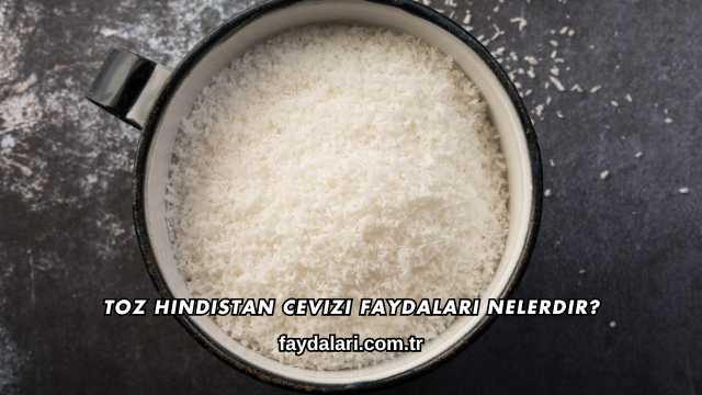 Toz Hindistan Cevizi Faydaları Nelerdir?