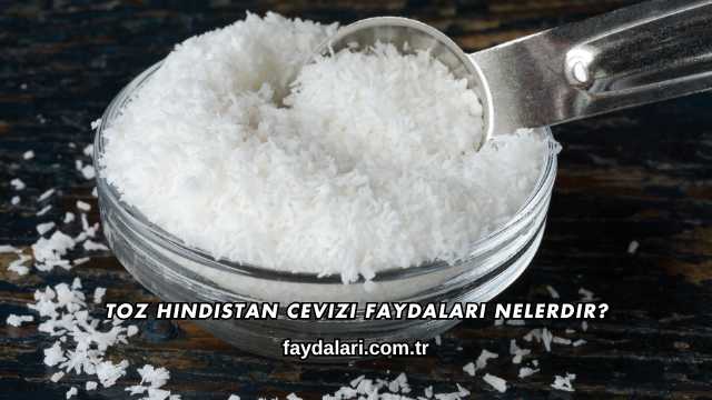 Toz Hindistan Cevizi Faydaları Nelerdir?