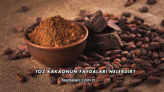 Toz Kakaonun Faydaları Nelerdir?