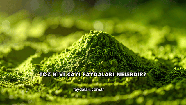 Toz Kivi Çayı Faydaları Nelerdir?