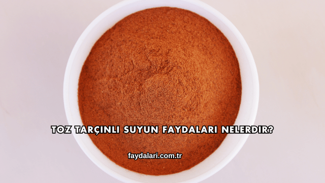 Toz Tarçınlı Suyun Faydaları Nelerdir?