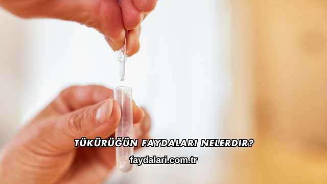 Tükürüğün Faydaları Nelerdir?