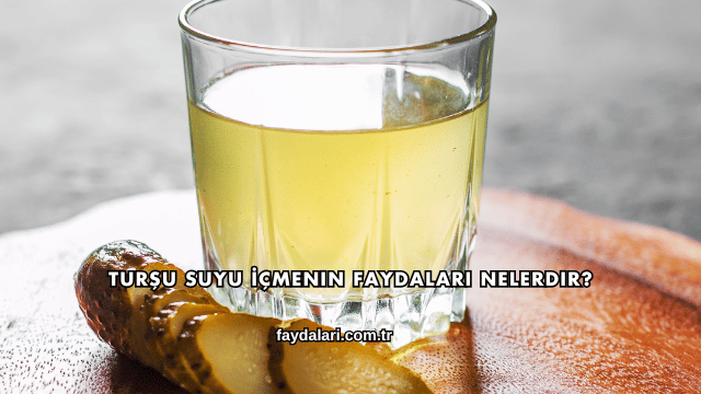 Turşu Suyu İçmenin Faydaları Nelerdir?